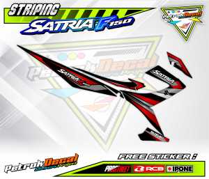 STRIPING VARIASI SUZUKI SATRIA F 150 - RAIDER STYLE/ STICKER LIST MOTOR SATRIA F 150