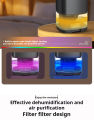 Small silent dehumidifier, maximum dehumidification capacity 350ml/D, household bedroom moisture-proof dehumidifier. 