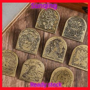 SQ Stationery [Flash Sale] 8 Phong Cách 1 PC Kim Loại Clip Đuôi Dài Clip Châu Âu Cổ Điển Sổ Cái Clip Hóa Đơn Clip Scrapbooking Chất Liệu Handmade Nhật Ký Album