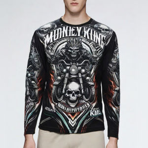 Long Sleeve Quick Dry Cycling Gym Racing Jersey Motorcycle T-shirt Rider for Mens Motor Tops #La010 La027