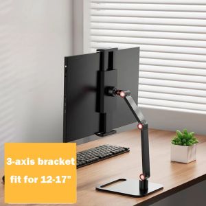 DFGFIN Expandable Monitor Desk Holder Foldable 360° Swivel Tablet Bracket  Adjustable Tablet Stand for 12-17in
