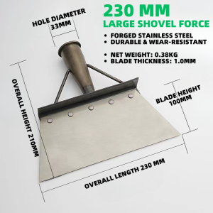 Garden Cleaning Shovel Durable Outdoor Multi-Functional Weeding Tool functional Steel Flat Shovel 1.2m wooden handle Weeding Shovel