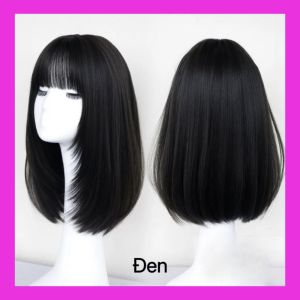 [TẶNG LƯỚI] Tóc giả nguyên đầu dáng lửng 40cm cao cấp - TG33