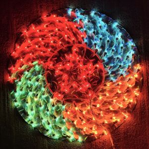 Abenkle Parol Christmas LED Lights Seven Star Glittering Seasonal Lights Outdoor Decoration