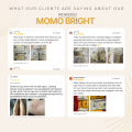 MOMODO Momo Bright Soap for Brightening Anti Aging and Moisturizing with Alpha Arbutin Niacinamide. 