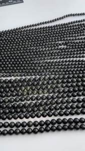 Natural Hedenbergite / Diopside With Flash Loose Round Beads 6.3mm/8.5mm