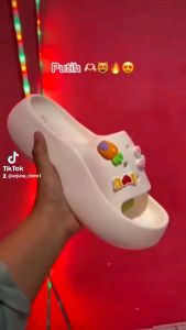 Sandal Wanita Model Crocs Fuji Viral Karet Quality Import