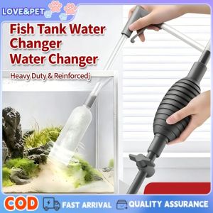 Fish Tank Siphon Water Changer Manual Water Pump Sand Cleaning Poop Suction Aquarium Maintenance