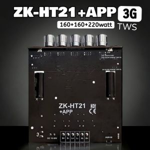 แอมป์จิ๋ว ZK-HT21 3G WUZHI แท้ บลูทูธ 5.0 แอมจิ๋วบลูทูธ 12v แอมป์ zk ht21 แอมป์จิ๋วแรงๆ แอมป์ht21 เพลท แอมป์จิ๋วแรงๆ  เสียงกลางชัด ต่อปรีไมค์ได้ ใช้แทน HT21 ตัวเก่าได้