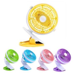 Quạt Kẹp Bàn Quạt Mini Thích hợp cho dân Văn Phòng Xoay 360 độ Kẹp chắc chắn – Siêu Mát - Quạt tích điện mini ( SIÊU MÁT SIÊU BỀN )