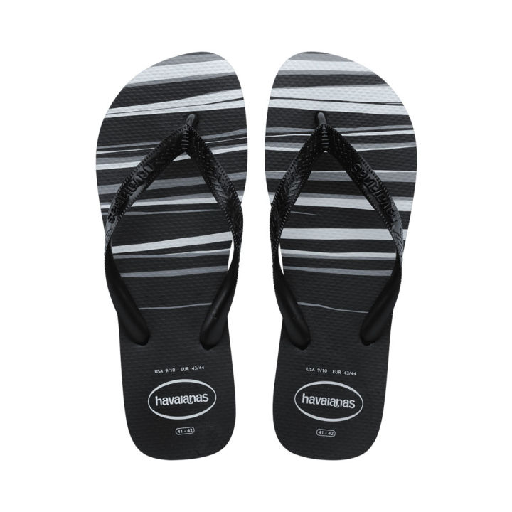 Havaianas Men Top Basic Flip Flops (Black/Black/Black/White) Lazada PH