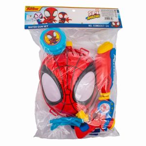 MARVEL - EOMS007-34A  - Mô Hình Ba Lô Phun Nước Spider Man Cho Bé - Đồ Chơi Ngoài Trời (KT 33x18x5cm)