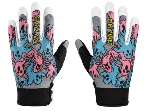 Full Finger Touchscreen Cycling Gloves FUN TIMES Colorful Ghost Print Anti-Slip Breathable Motorcycle Gloves