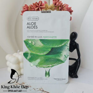 Mặt Nạ Nha Đam Real Nature Aloe The Face Shop 10 Miếng