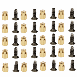 COUPLECOL 20Set Reusable Cabinet Hinge Nut Screw Rust Proof Embedded Parts Expansion Nut Kit Hardware Kit Practical Hardware Repair Kit Fastening Accessories