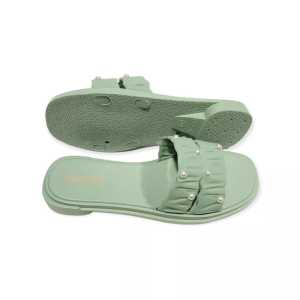 SANDAL SELOP WANITA BARA BARA KARET JELLY IMPORT KERUT MUTIARA / SENDAL WANITA KEKINIAN SIMPLE