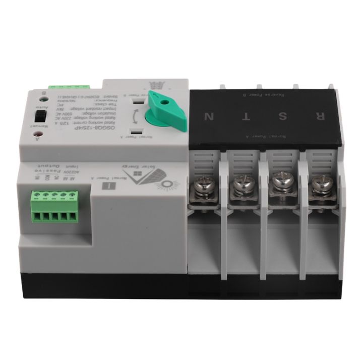 Single Phase Din Rail ATS PV 220V Dual Power Automatic Transfer ...