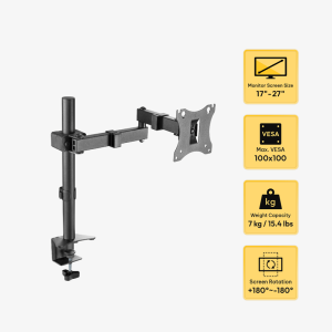 EXPOSE Monitor Arm Table Adjustable Monitor Stand with Tray 17"-32"inch bearing 10kg 360° Adjustable