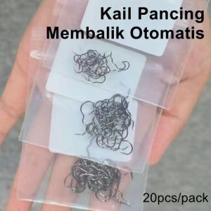 Kail Pancing Otomatis Automatic Flipping Fishhook Kail Pancing Tajam Aksesoris Pancing Ukuran 1#~10# Ikan Mas Bader Galatama