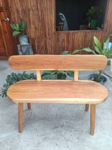 ม้านั่งไม้สะเดาท็อปแผ่นเดียว ม้านั่งสนาม ม้านั่งยาว ม้านั่งไม้ เก้าอี้ไม้ เก้าอี้ยาว ม้านั่งกลางแจ้ง เก้าอี้สนาม ม้านั่งไม้ Bench Chair Wood