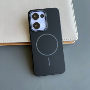 Hard Case Glossy Magnetik Support Magsafe Wireless Charging Phone Liquid Silikon Slim Skin Candy Macaron Kompatibel Untuk Oppo A5 A5x A5i A6 Pro Reno 14 14F 13 13F  Vivo V60 5G V60 Lite V50 5G V50 Lite V40 5G V40 Lite 4G 5G