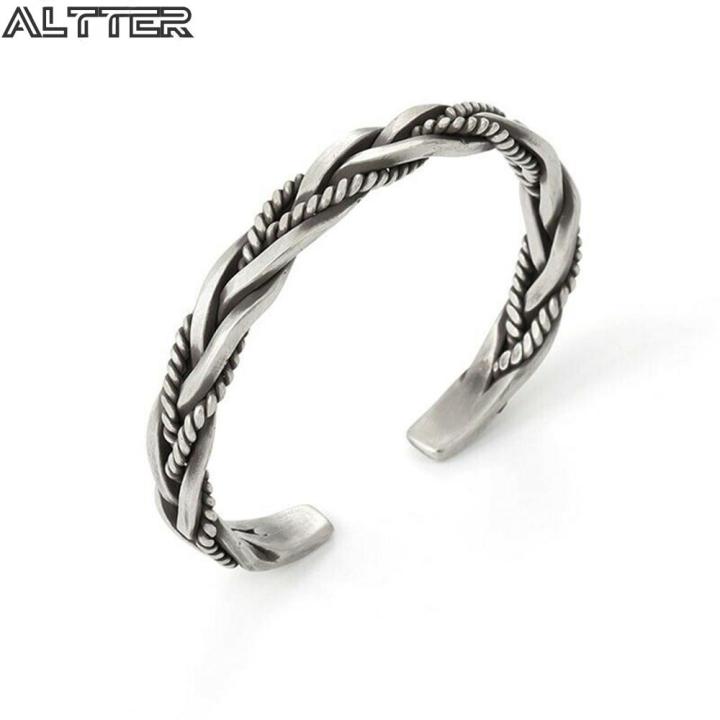 ALTTER Hot Vintage Thai Handmade 925 Sterling Silver Twisted