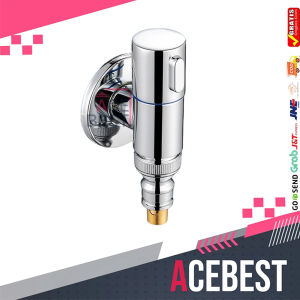 ACEBEST Kran Otomatis Kran Kamar Mandi Kran Mesin Cuci Otomatis 1/2 Inch JS-115
