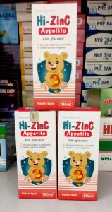 Siro bổ sung kẽm Hi ZinC Appetito - Giúp trẻ ăn ngon  trẻ hết biếng ăn  tăng cường sức đề kháng - 100ml -Nhập khâu TÂY BAN NHA