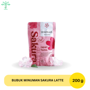 Bubuk Minuman Sakura Latte Premium Powder 200g / Bubuk minuman aneka rasa Serbuk minuman aneka rasa Bubuk minuman Serbuk minuman Bubuk minuman premium 1kg