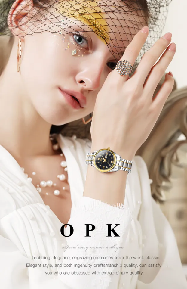 Free Box 100 Authentic OPK Fashion Watch For Women Sale