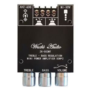 【Jipata-798】จัดส่งจากกรุงเทพ แอมป์จิ๋ว ZK-TB21/MT21/502MT แอมจิ๋ว บลูทู ธ 5.0 ซับวูฟเฟอร์เครื่องขยายเสียง กำลังขับ 2*50W amplifier bluetoothแอมจิ๋ว，แอมป์จิ๋ว  【24 ชั่วโมงมาถึง】