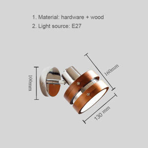 Bắc Âu Đèn tường gỗ hiện đại Gỗ đèn LED Tường chiếu sáng trong nhà trang trí phòng ở cho phòng ngủ phòng khách sconces Giá Đỡ Đèn bên cạnh
