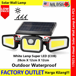 Solar Wall Lamp 3-Head Split Solar Light Super LED COB LED Solor Sensor White Light #17025 #Outdoor #Solar #LEDWallLight