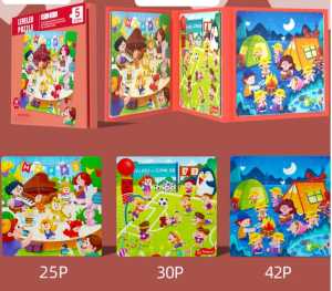 FG Buku Puzzle Magnet 3 in 1 dengan 5 Step Variasi Leveled Puzzle 5 Step Book Magnetic Puzzle 3 in 1 Buku Puzzle Jigsaw Tingkatan Edukasi