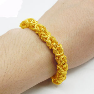 Men Chunky Miami Fortune Dragon สร้อยข้อมือกว้าง6มม.โซ่ฮิปฮอปชุบทองสำหรับผู้ชายเด็กผู้ชายBoss