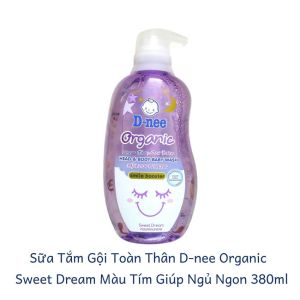 Sữa tắm gội toàn thân D-nee NL096 với công thức dịu nhẹ không cay mắt làm sạch làn da và mái tóc cho bé 380ml