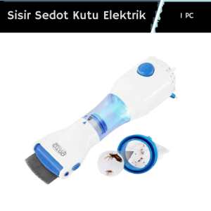 Sisir Elektrik Penghilang Kutu Rambut - Vacuum Penyedot Kutu Manusia & Hewan Serit Vakum Comb Praktis & Higienis