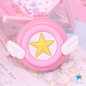 Tookdee หวีกระจกพับแบบพกพา หวีลายการ์ตูนน่ารัก Folding Airbag Comb