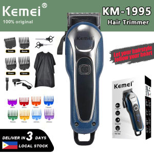 KEMEI KM-1995 Barber Hair Clipper Cordless Professional Hair Trimmer for Men Electric Beard Cutter Hair Cutting Machine