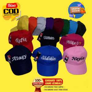 Topi Anak Dewasa Bisa Request Nama Atau Tambah Bordir Nama