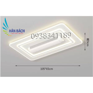 Đèn quạt ốp trần quạt xoay đảo 180 độ thế hệ mới - đèn ốp led sát trần trang trí hiện đại dành cho trần nhà thấp