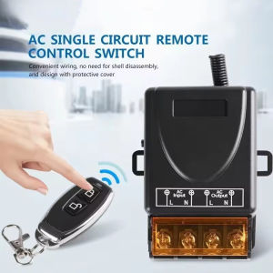 กรุงเทพสวิตช์รีโมทคอนโทรลไร้สาย 433MHz กำลังสูง สำหรับควบคุมไฟ/ปั๊มน้ำ/อุปกรณ์ไฟฟ้า ควบคุมได้ไกลถึง 500 เมตร