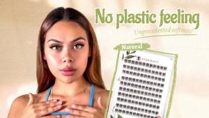 8mm Short Lash Clusters C-Curl Natural Style Wispy Subtle Volume Thin Flexible Band Ideal for Puffy Eyes Daily Touch-Ups
