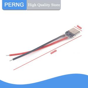 [PERNG] Tehe 5pcs USB Type-C 2P Welding Wire Female Connector Cable For Mobile Phone Charging