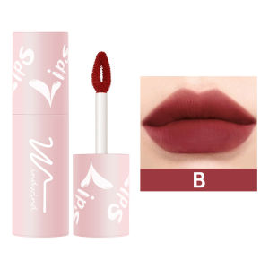 Windwind Velvet Matte Lip Glaze Face Matte Lip Glay Flocking Head Air Cushion Lip Glaze Lipstik Tahan Air-🌹Tamia
