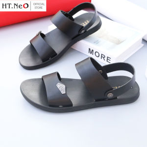 Dép quai hâu -xăng đan nam HT.NEO da bò thật đế đúc độ bền cao kiểu dáng trẻ trung phù hợp với đàn ông việt SD05