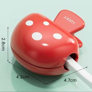 SERENITY Mushroom Toothbrush Storage Clip Portable Travel Toothbrush Protective Cap Household Storage Box with Lid