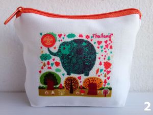 กระเป๋าสตางค์ ใส่เหรียญ ลายนกฮูก ช้างน่ารัก #2