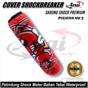 COVER SHOCK SARUNG SHOCKBREAKER BELAKANG ARAI PREMIUM FULL MOTIF PNP NMAX ADV PCX XMAX 250 DLL
