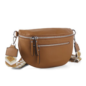 LIKEBAG fashion simple large capacity multi-layer zipper chest bag crossbody bag color pattern webbing commuter all beautiful female bag